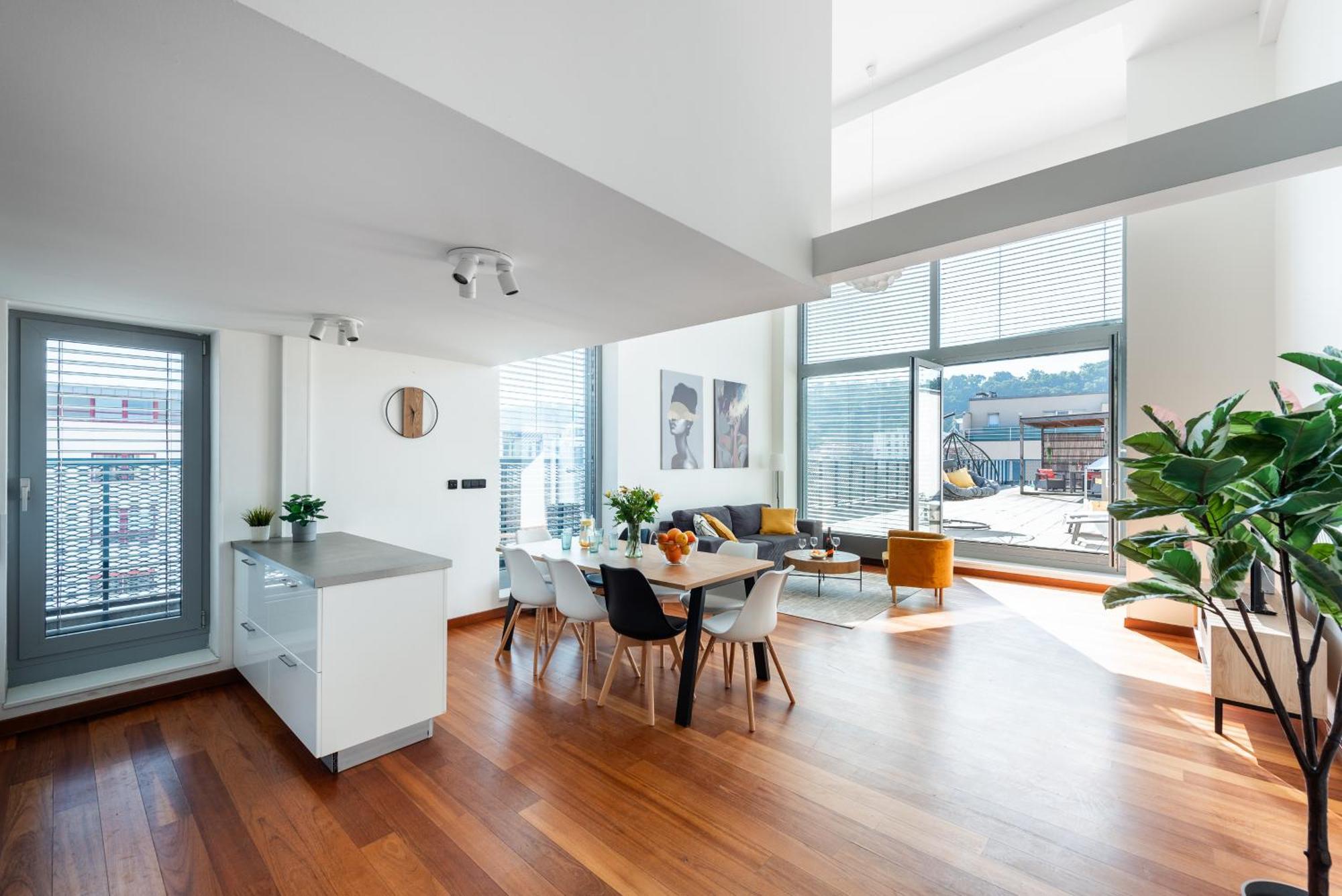Premiumn Penthouse With Terrace In Appartement Praag